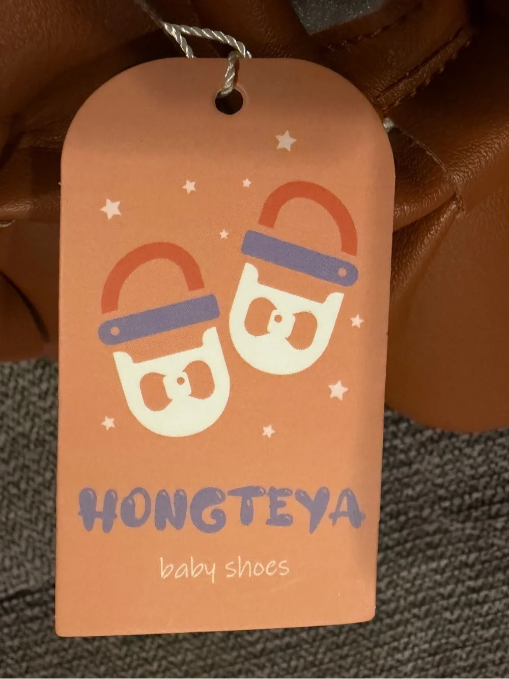 TWIN Set - Toddler Bow Moccasins in Cognac Brown